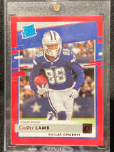 Load image into Gallery viewer, 2020 Panini Donruss CeeDee Lamb Rated Rookie  Football Card  No 306
